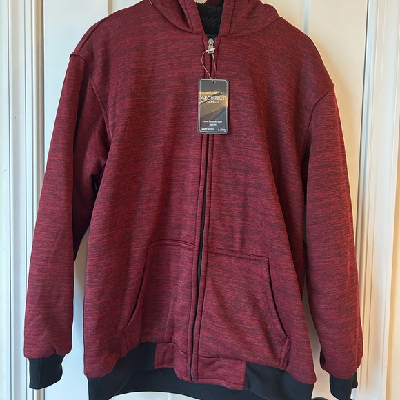 NWT - Architect Red Zip-Up Hoodie BOYS - XL - Picture 1 of 5